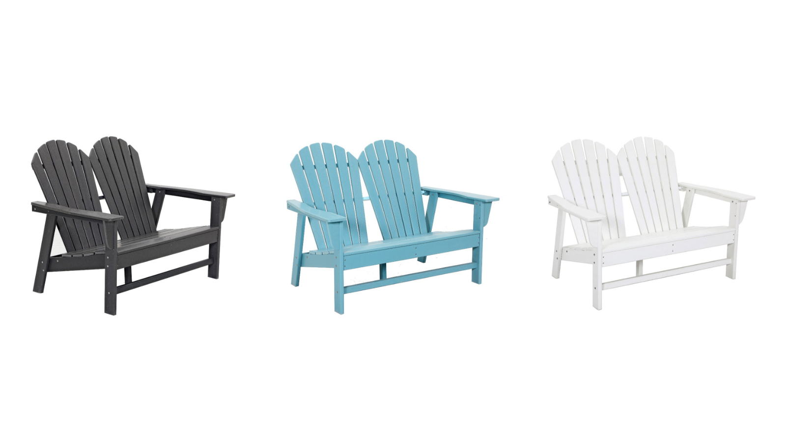 Norman 2-Seater Adirondack Outdoor Armchair