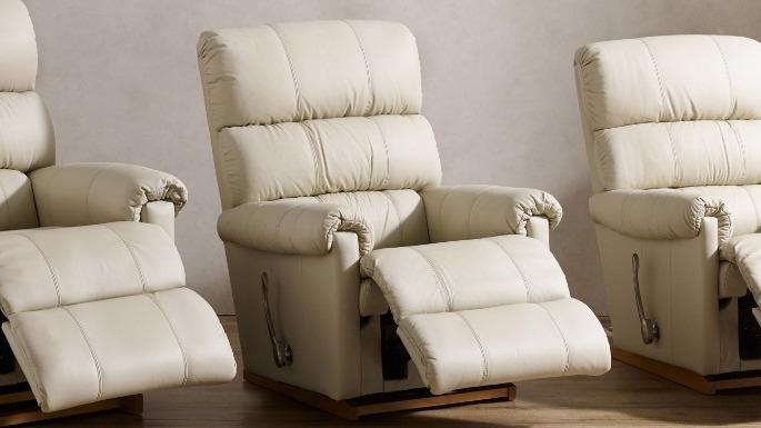 Rialto Leather Large Recliner Armchair – Cloud