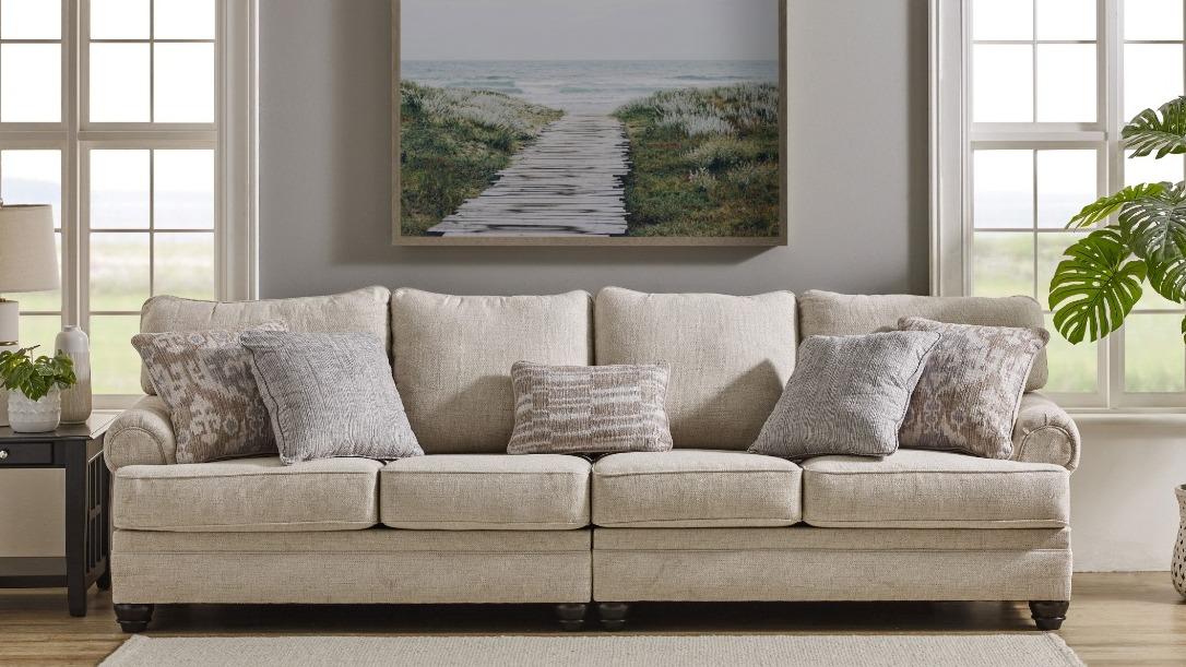 Carina 4-Seater Fabric Sofa