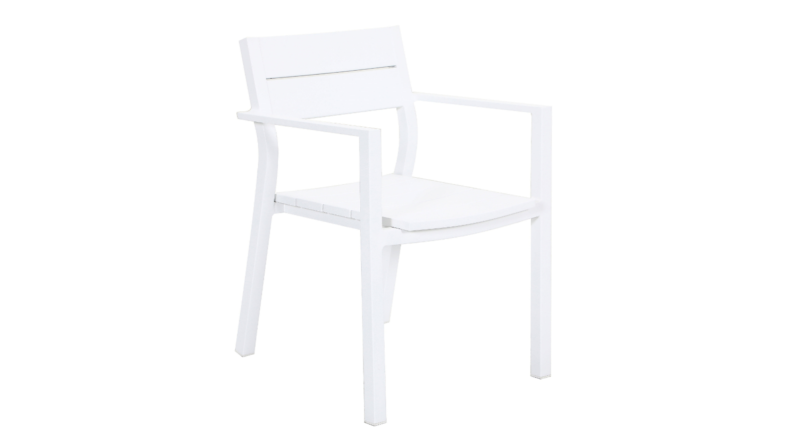 Glide Outdoor Dining Chair - White