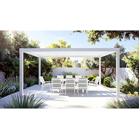 Pergola 3 x 4m Rectangular – White