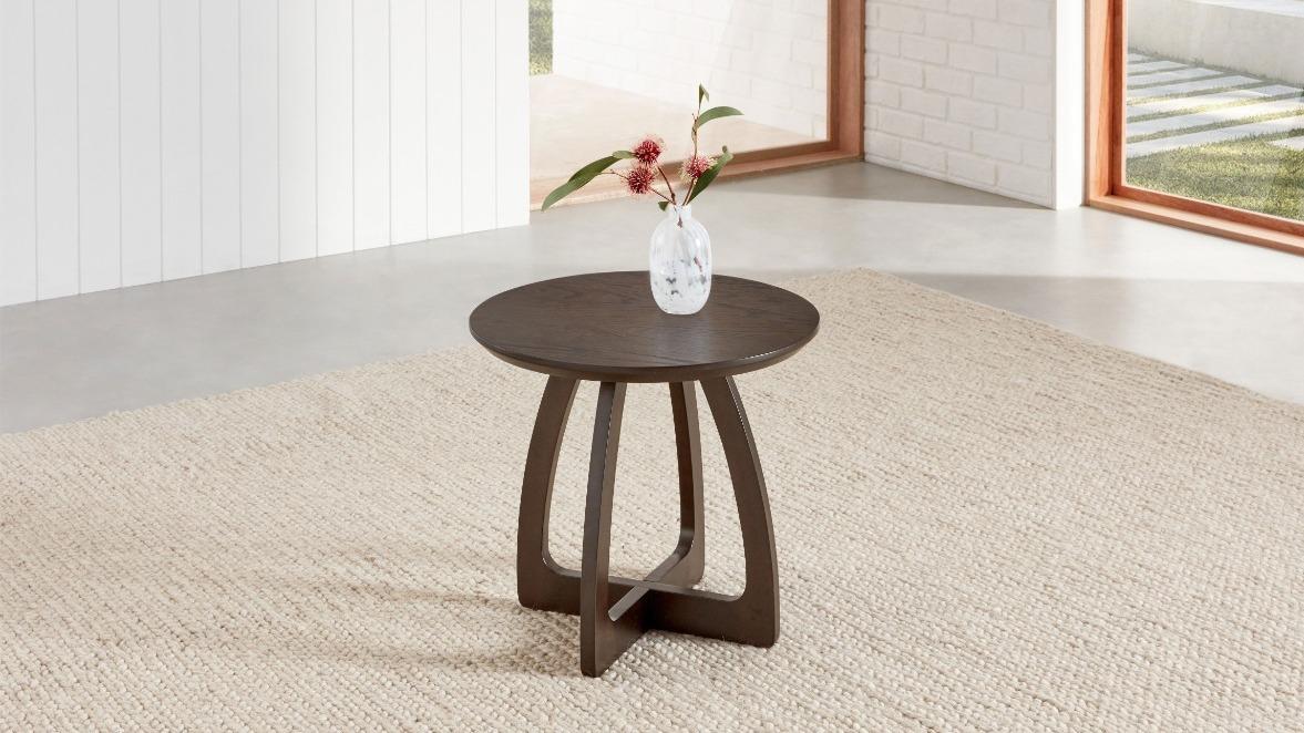 Malibu Lamp Table - Granite