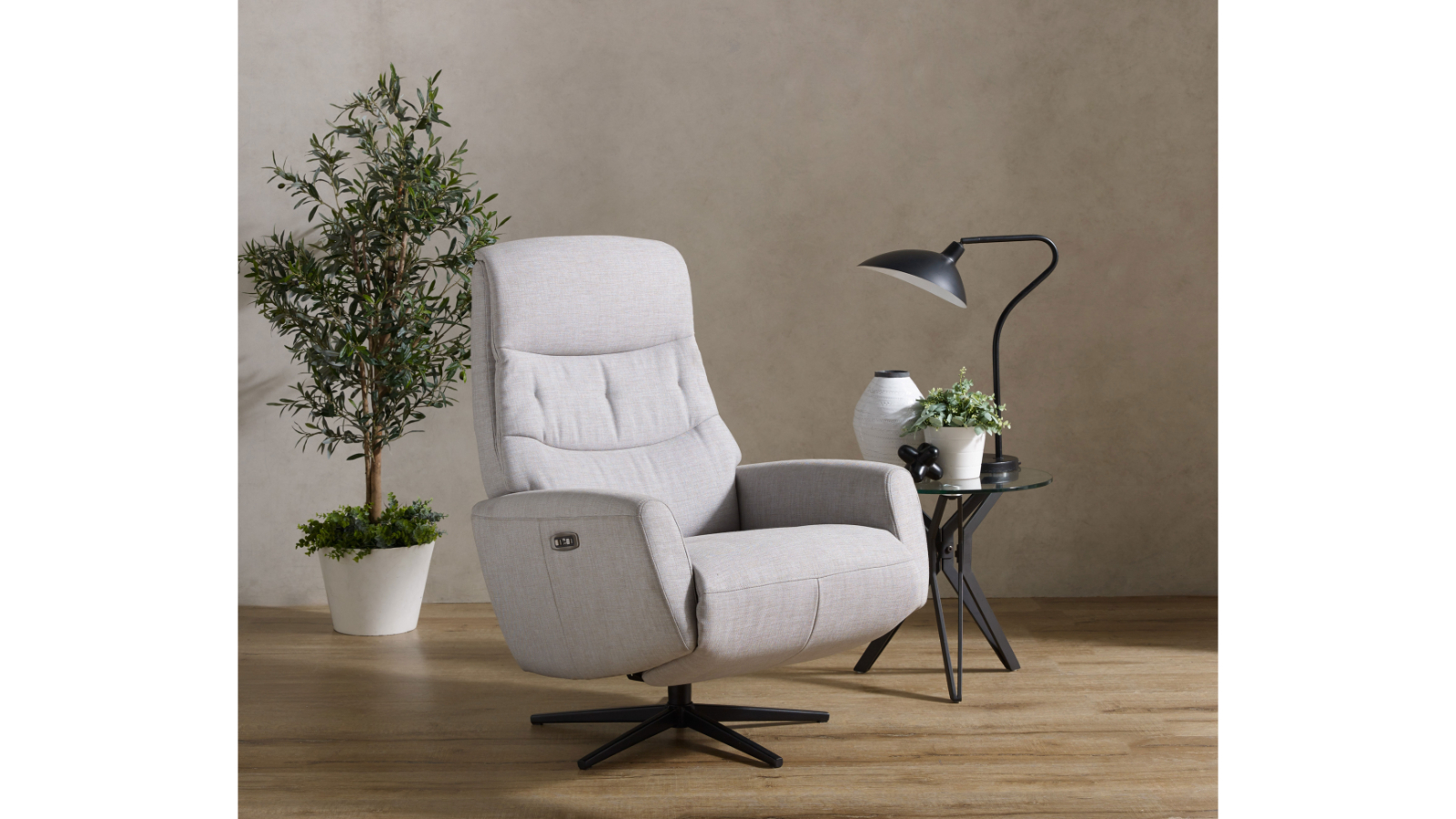 Cougar Fabric Recliner Armchair - Sage
