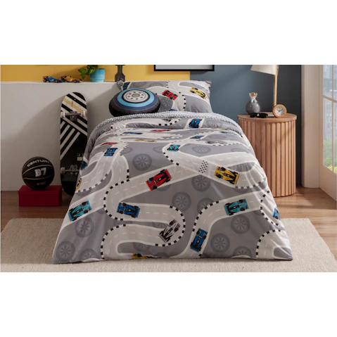 Cruz Quilt Cover Set - Single