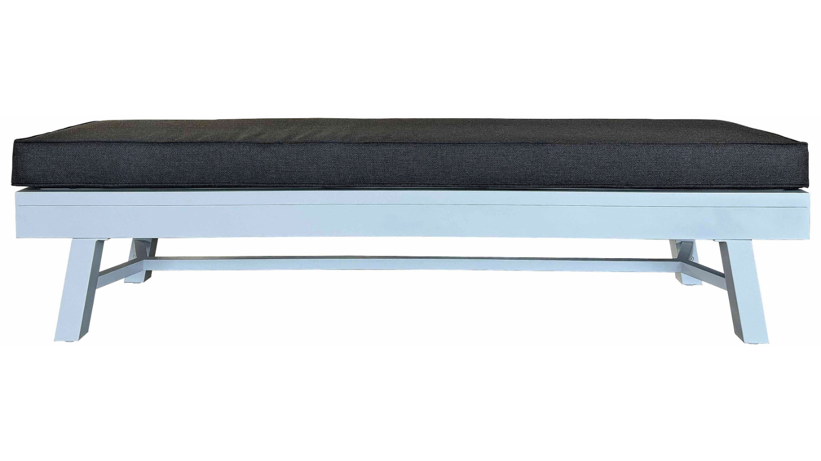 Bella Q White Outdoor Bench with Storage