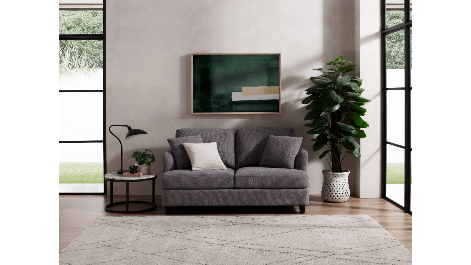 Allegra 2-Seater Fabric Sofa