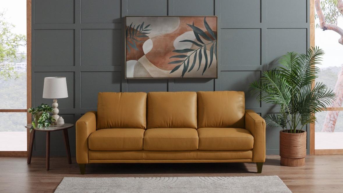 Firenze 3-Seater Leather Sofa