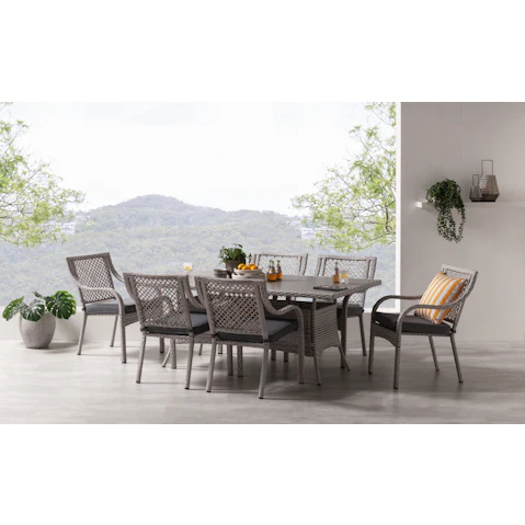 Farrow 7-Piece Outdoor Rectangular Dining Setting