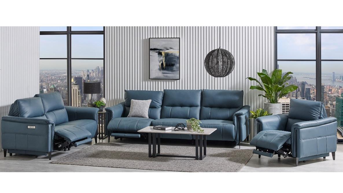 Taurus Leather Powered Recliner Sofa