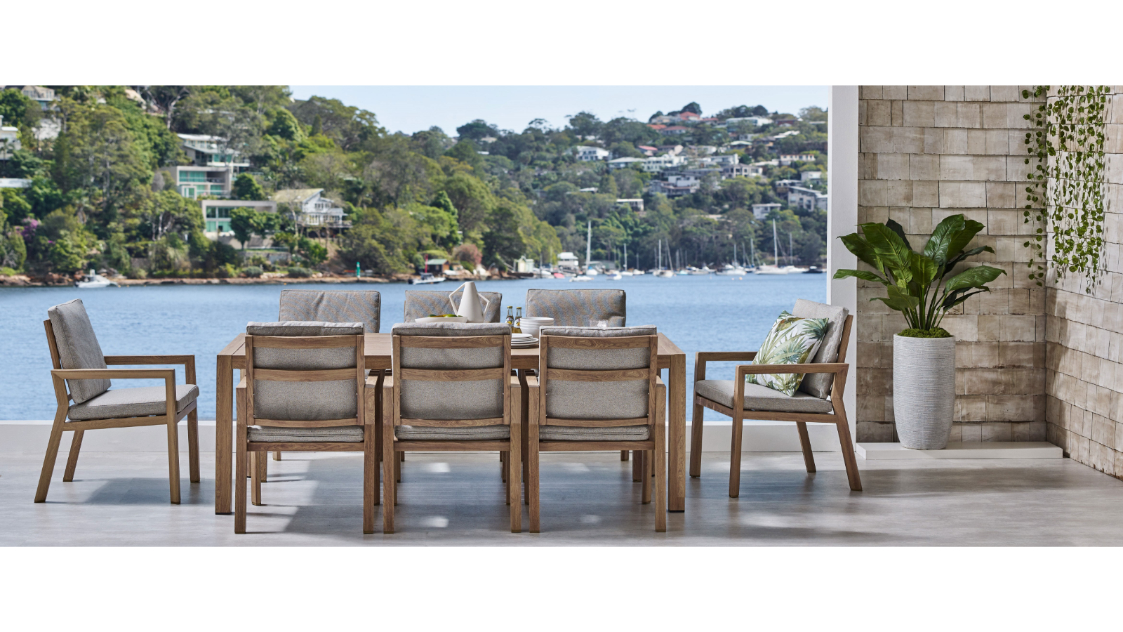 Lombard 9-Piece Outdoor Dining Setting