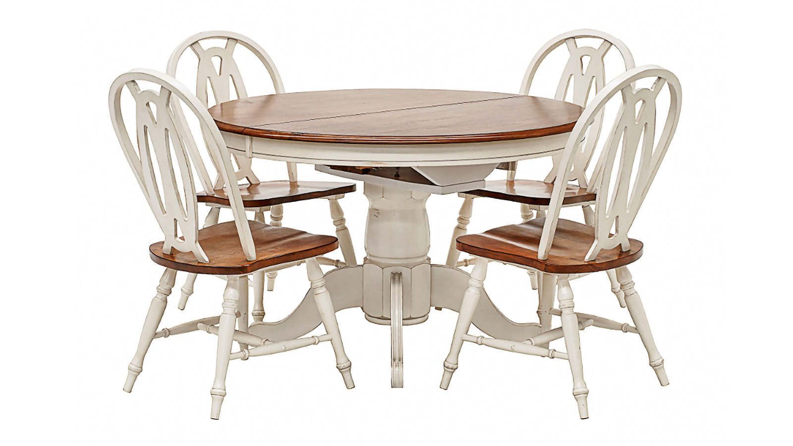 Hampshire 5-Piece Extension Dining Table Set with Traditional Chair - Traditional