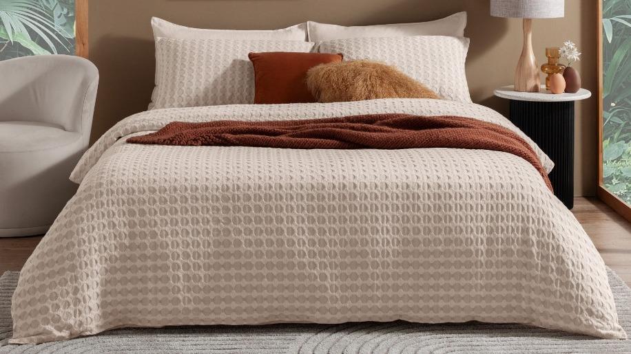 L'Avenue Renix Stone Quilt Cover Set - Double