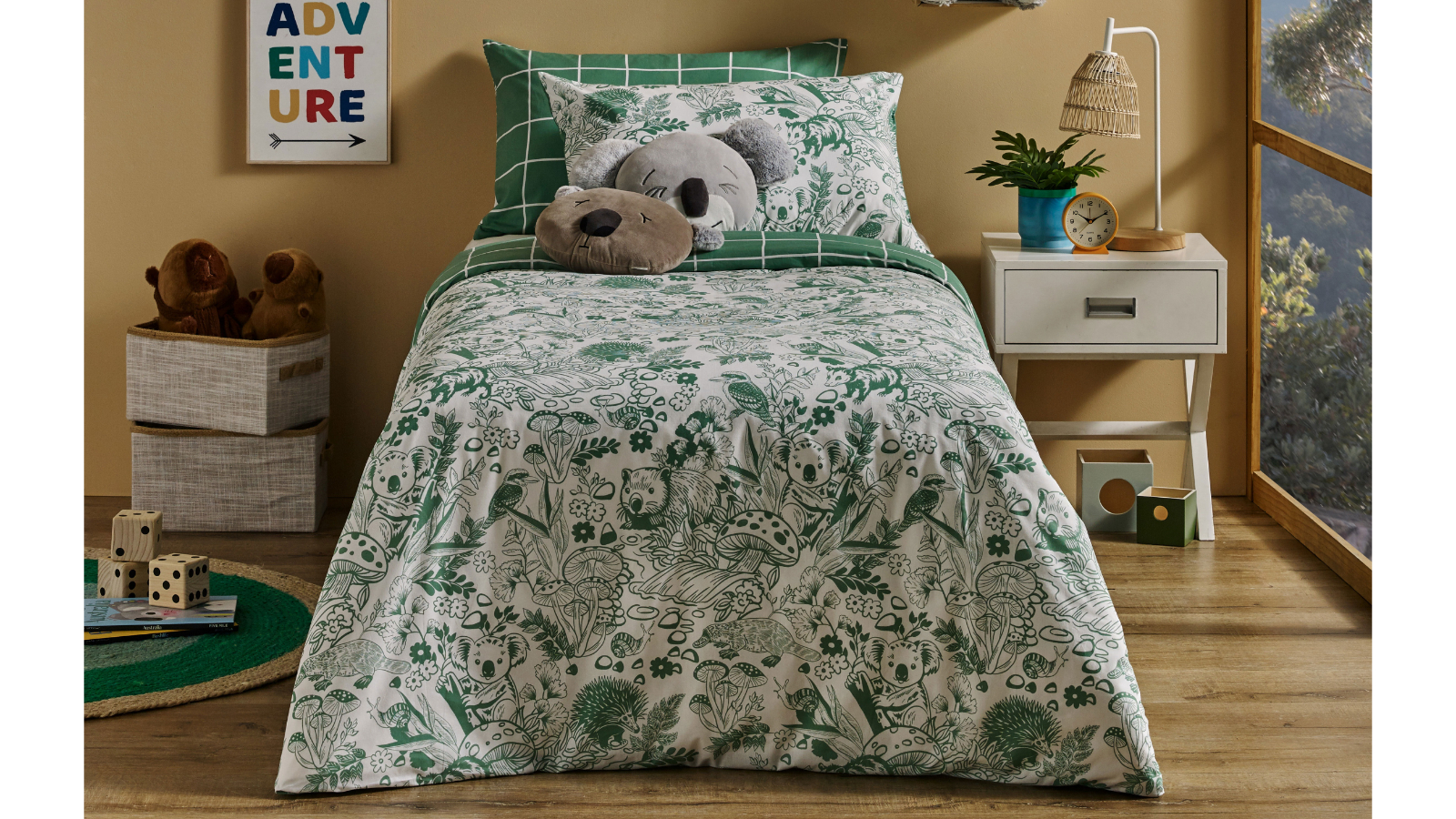 Outback Hideout Quilt Cover Set - Queen