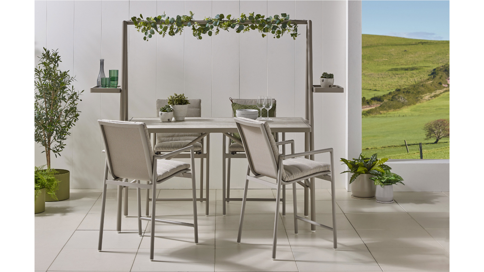 Christy 5-Piece Outdoor Bar Setting