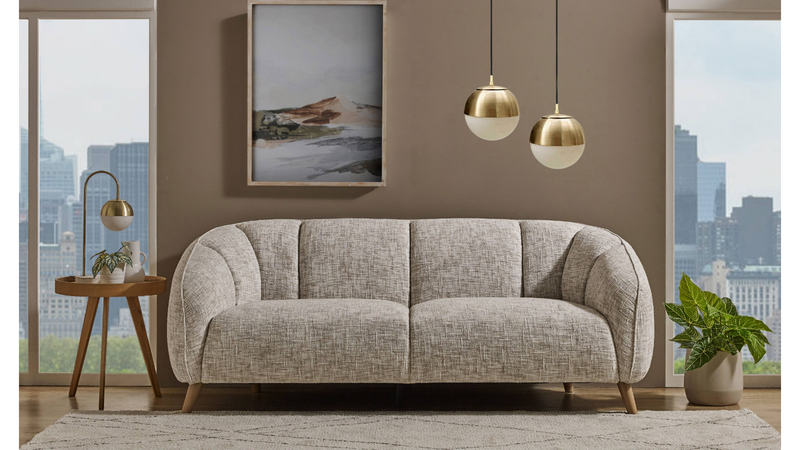Ellie 3-Seater Fabric Sofa