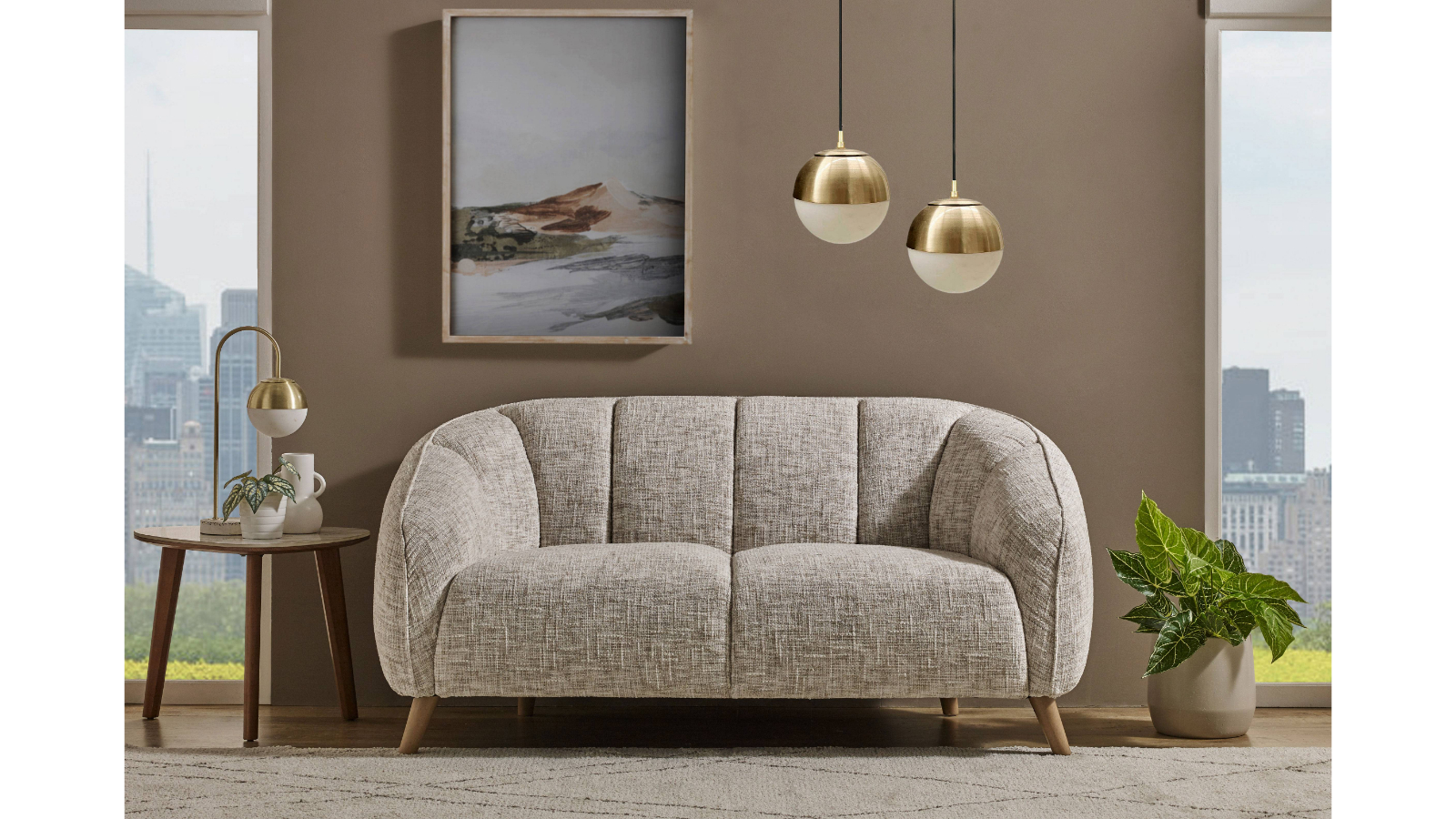 Ellie 2-Seater Fabric Sofa