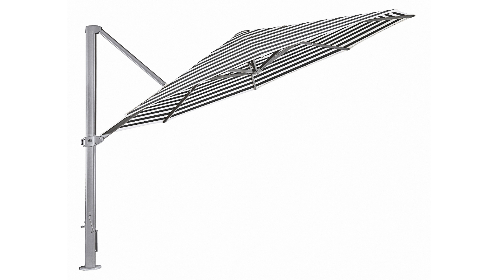 Asta 4m Octagonal Cantilever Outdoor Umbrella - Black/White