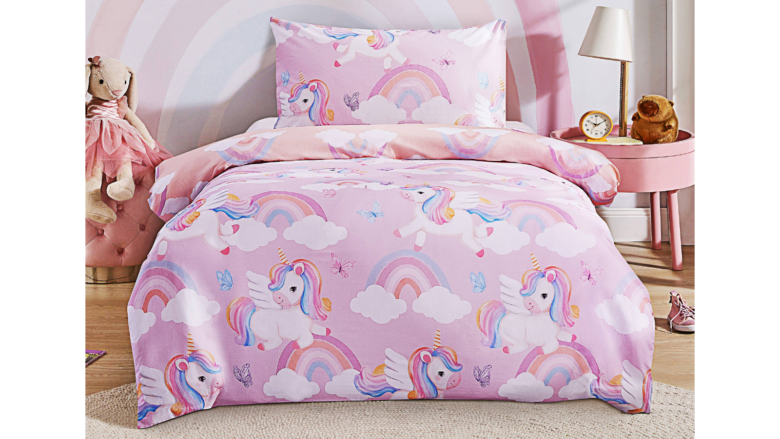 Unicorn Slumber Quilt Cover Set - Single