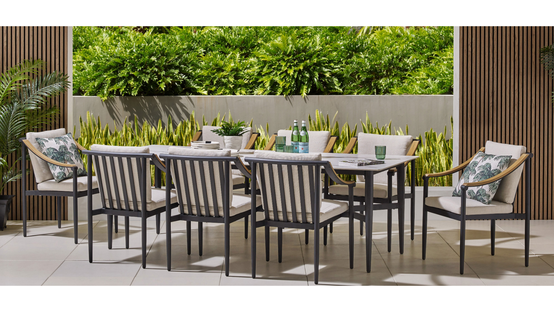 Orlando 9-Piece Outdoor Rectangular Dining Setting