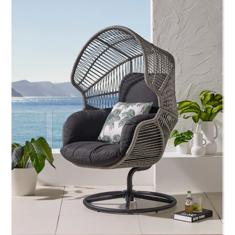 Keira Outdoor Swivel Egg Chair