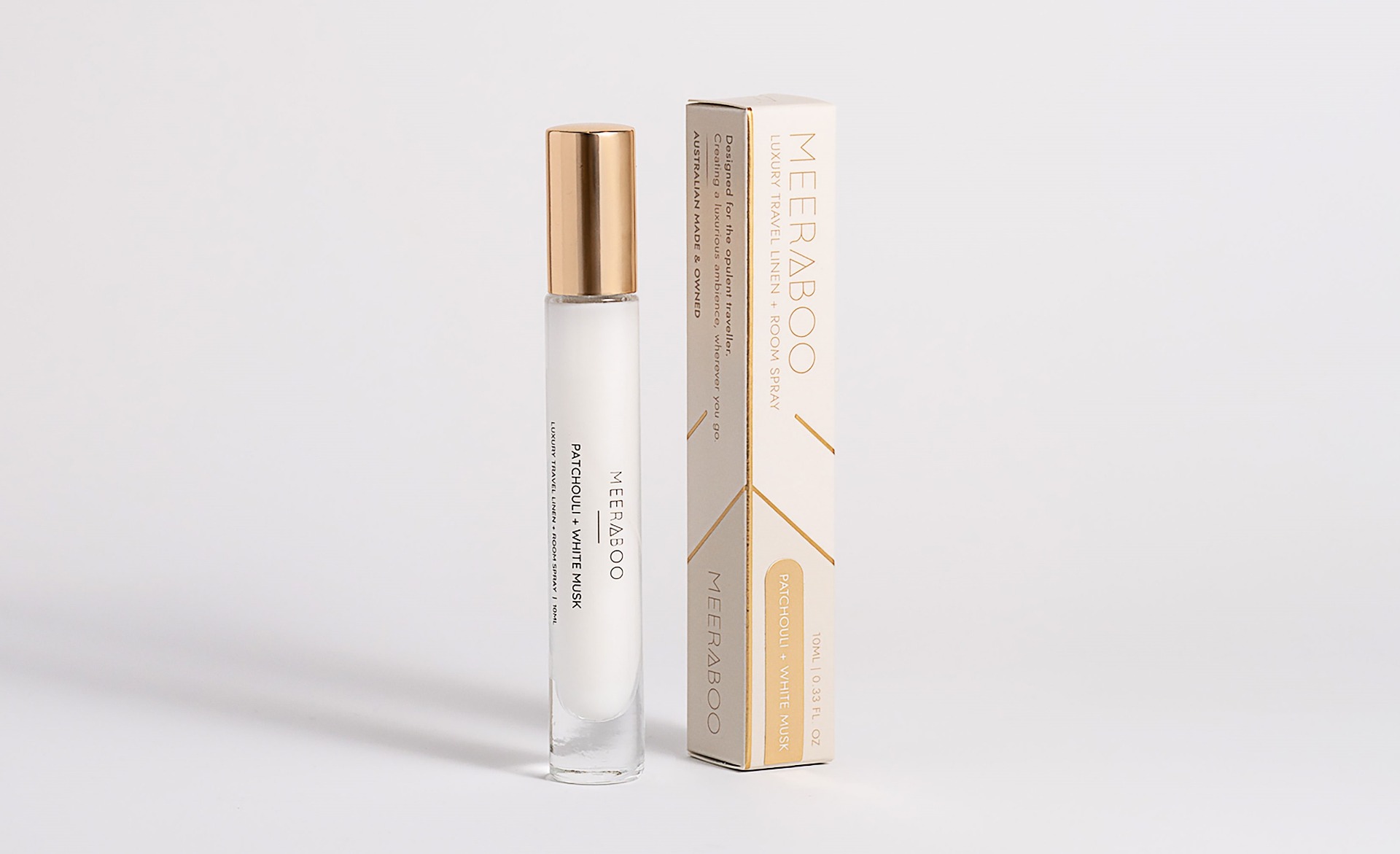 Meeraboo Patchouli and White Musk 10ml Linen Spray