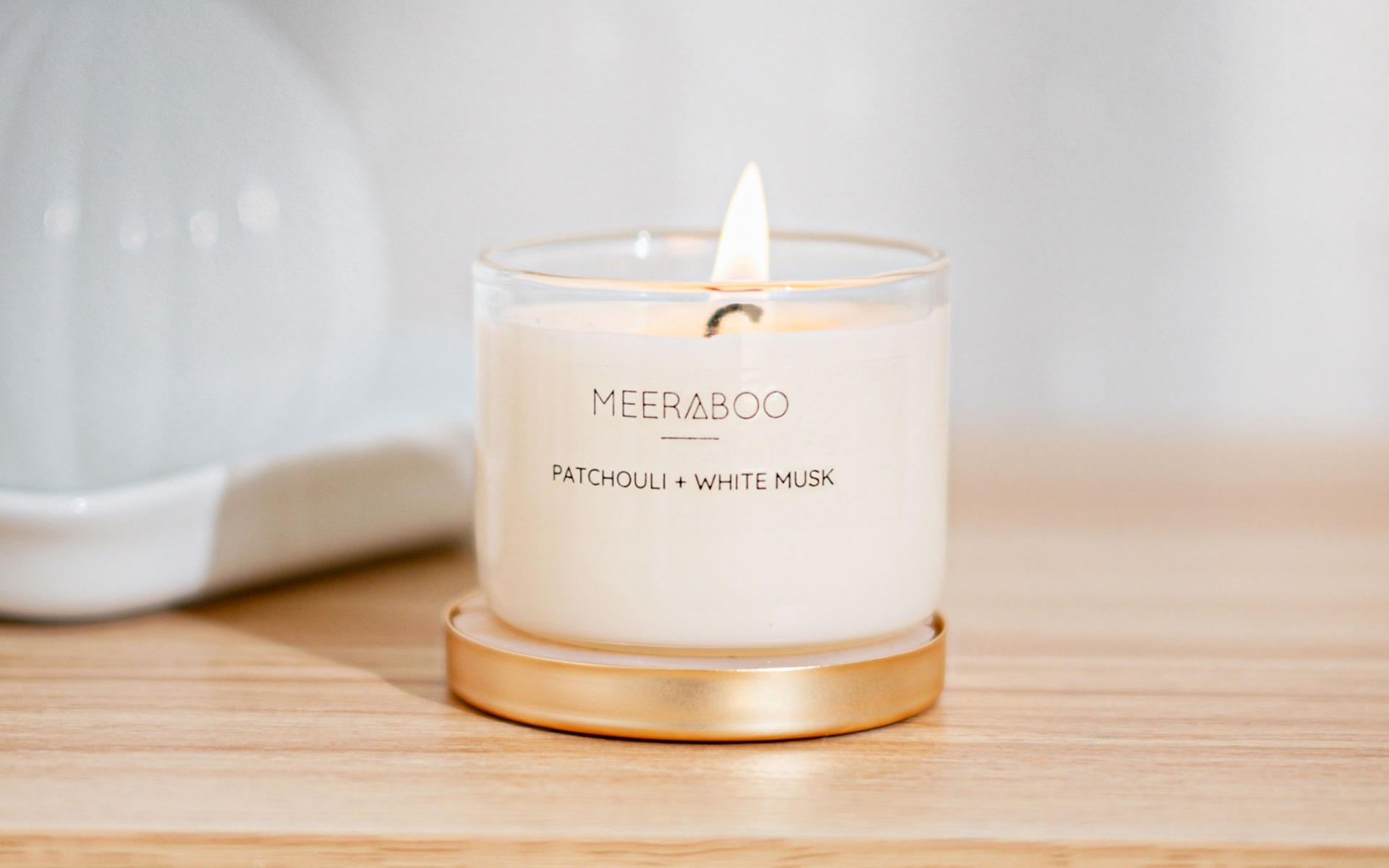 Meeraboo Patchouli and White Musk 85g Candle