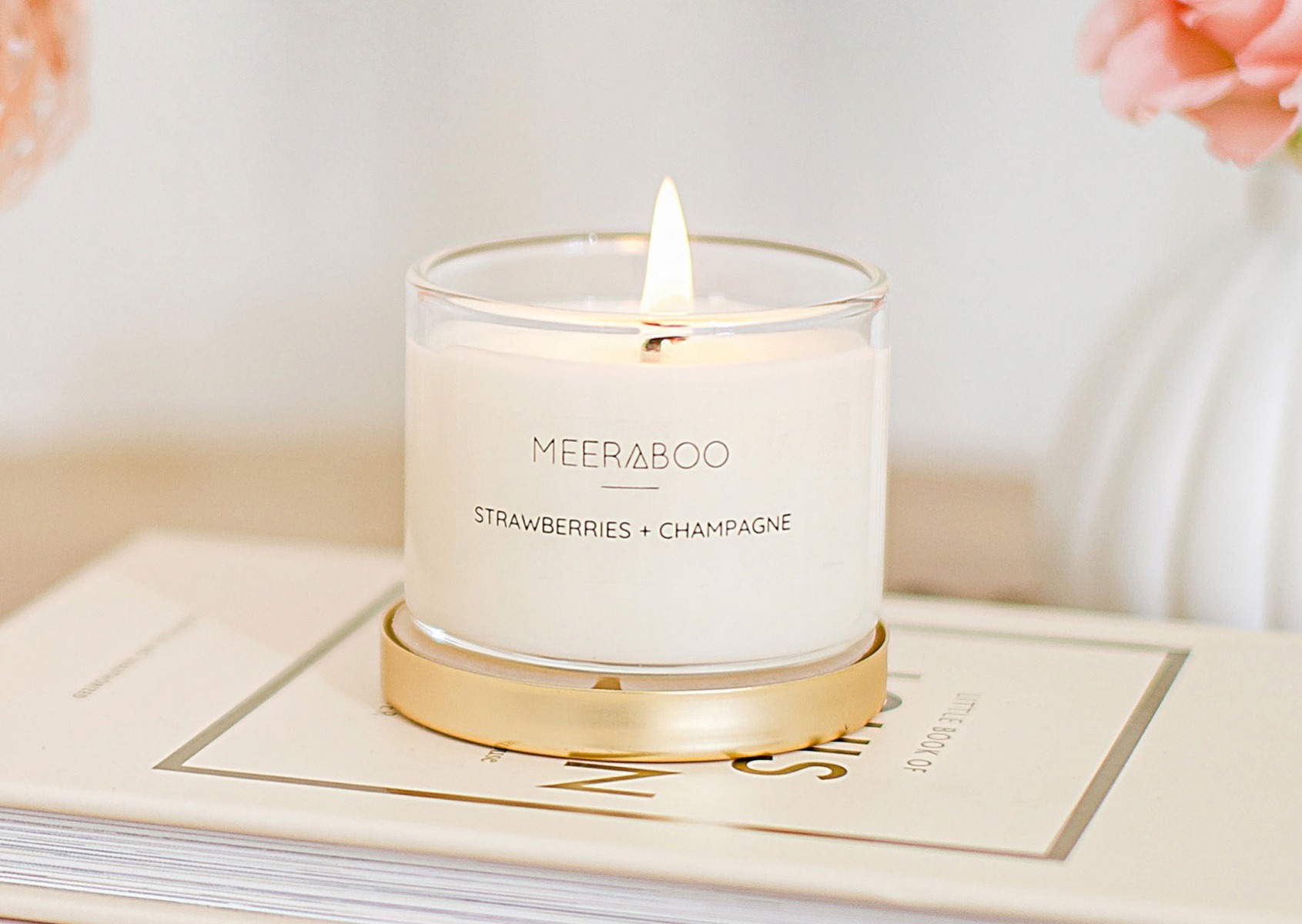 Meeraboo Strawberries and Champagne 85g Candle