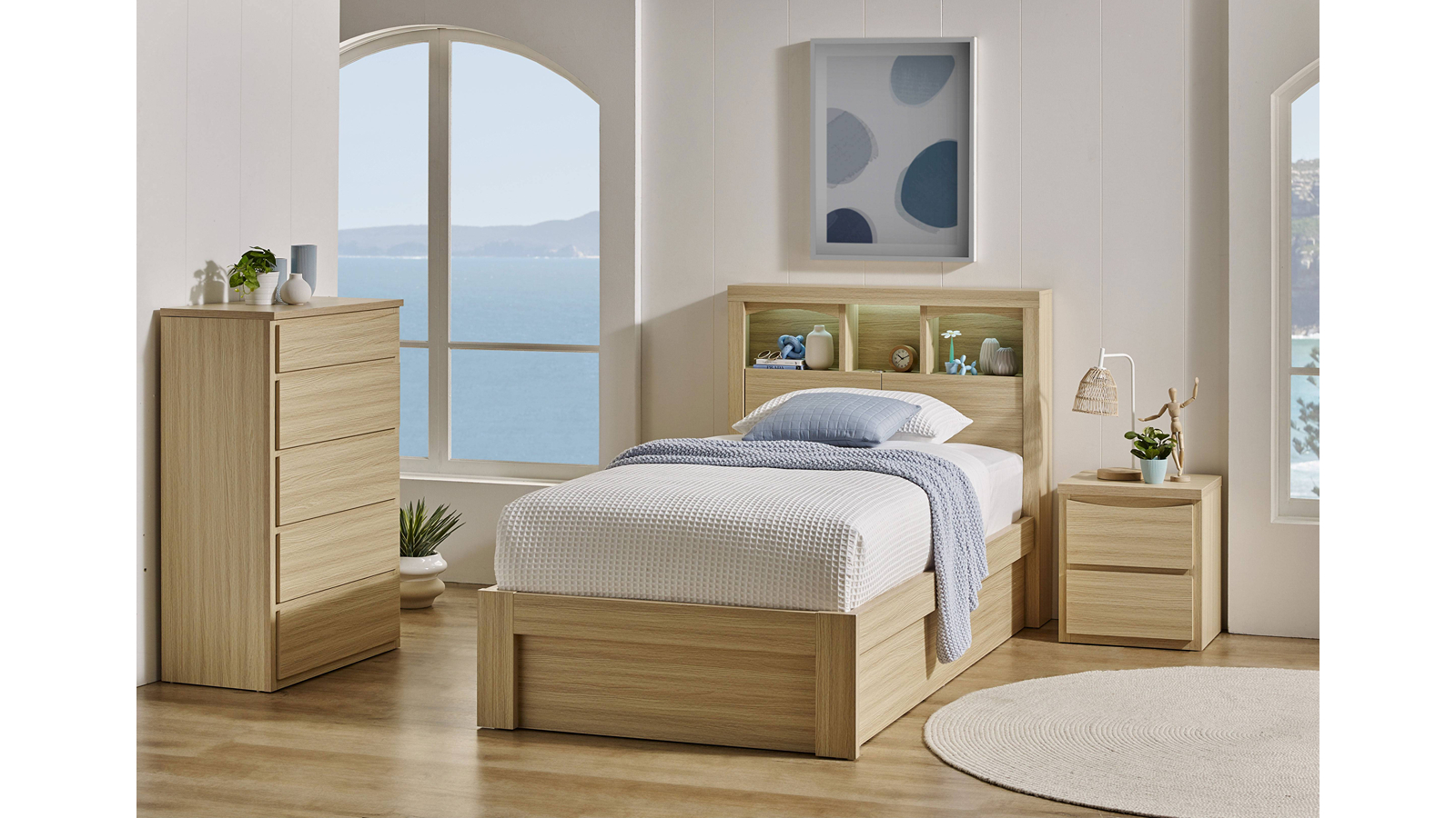 Pianca King Single Side Gaslift Bed