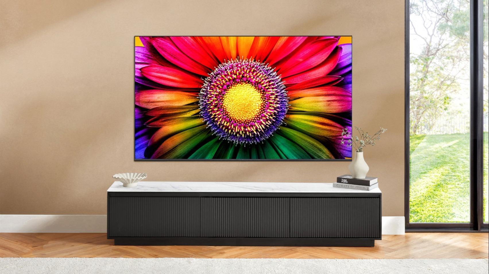 Astra Black TV Unit with Sintered Stone Top - 200cm