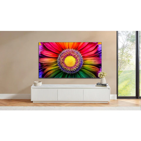 Astra White TV Unit with Sintered Stone Top - 200cm