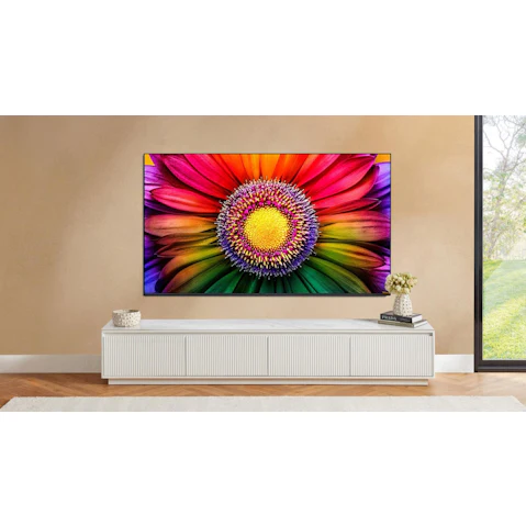 Astra White TV Unit with Sintered Stone Top - 240cm