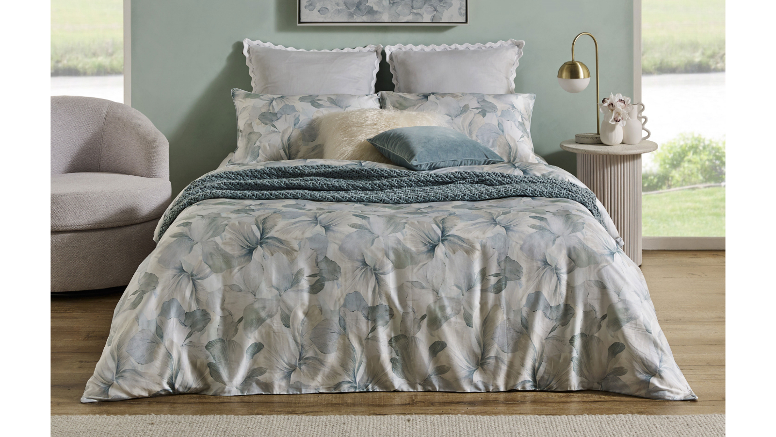 L'Avenue Luxury Odelle Tencel Rich Quilt Cover Set - Double
