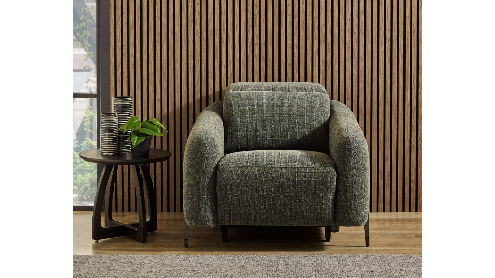 Napier Fabric Powered Recliner Armchair