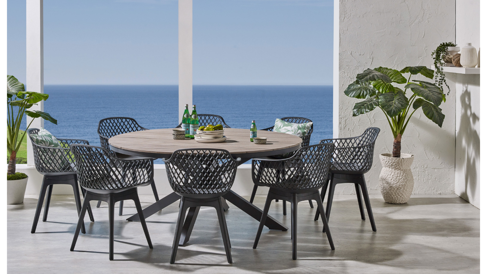 Castille 9-Piece Outdoor Dining Setting