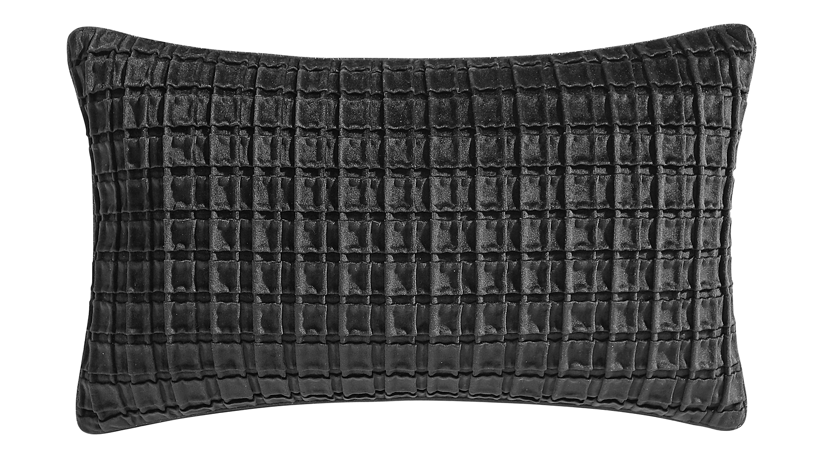 Opulence Velvet Black Rectangle Cushion