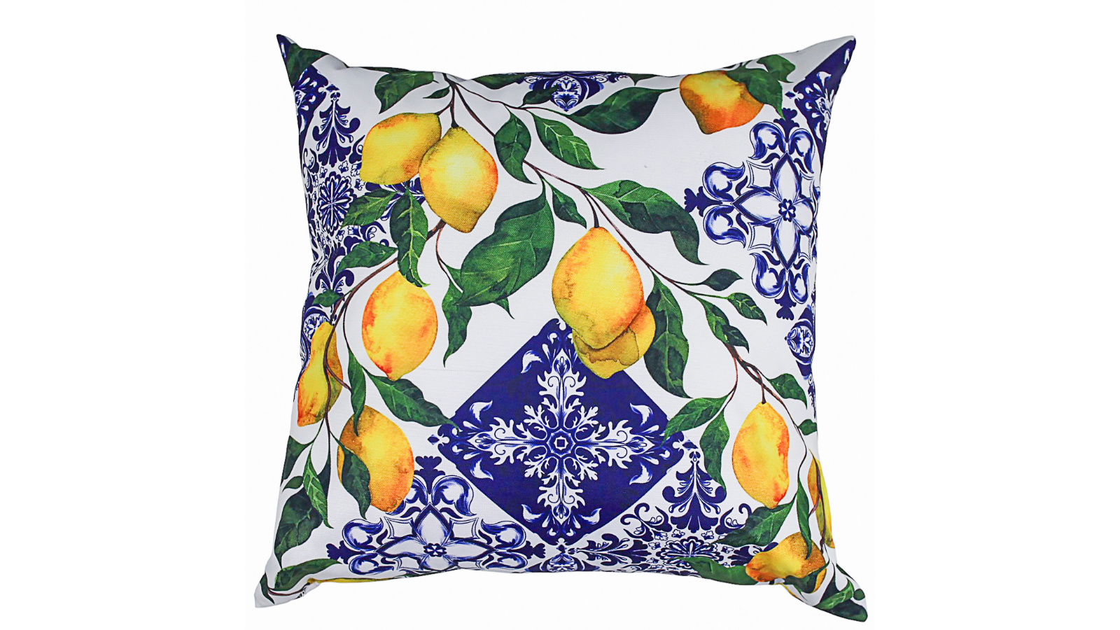 Lemon Lace Outdoor Cushion