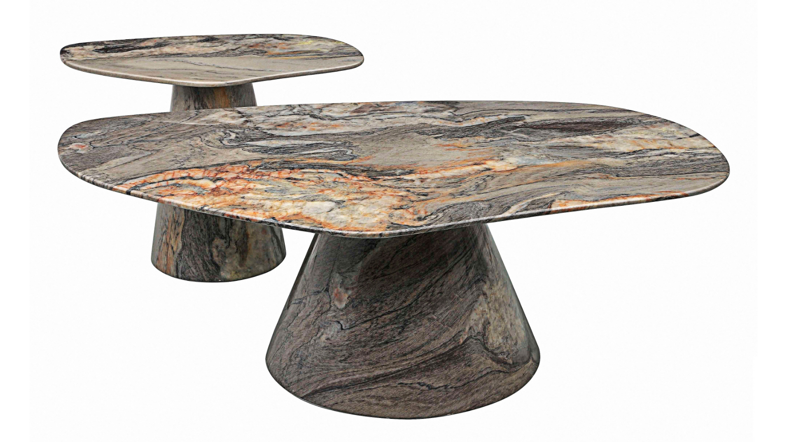 Amanita 2-Piece Coffee Table Nest Set - Ember