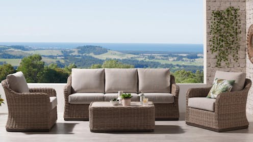 Drover 4-Piece Outdoor Lounge Setting Harvey Norman