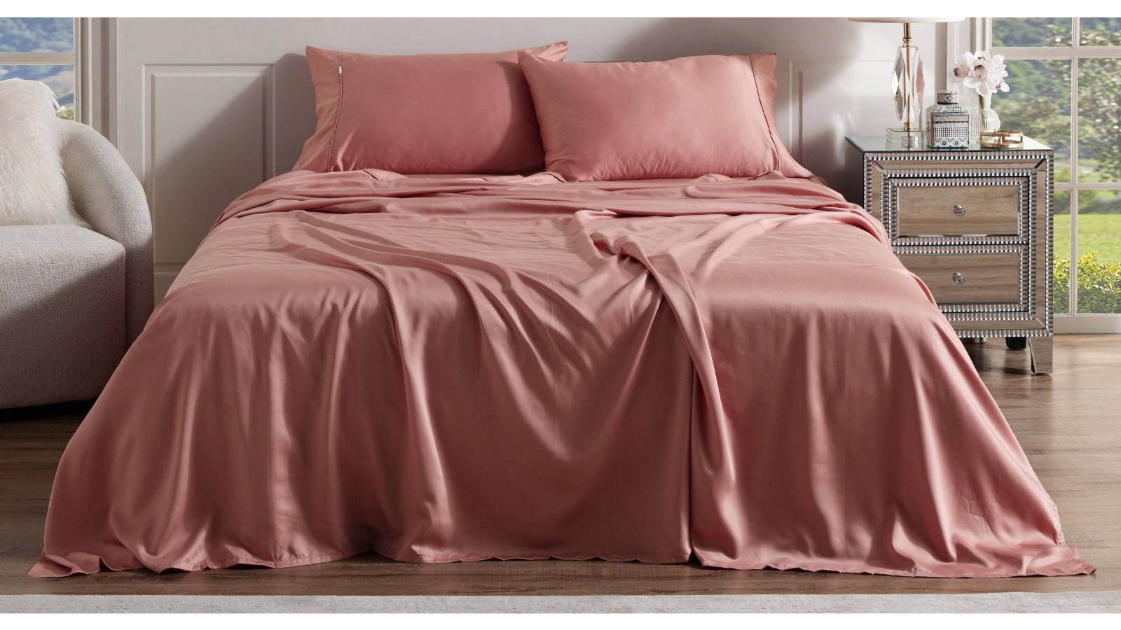 L'Avenue Tencel Clay Sheet Set - Super King