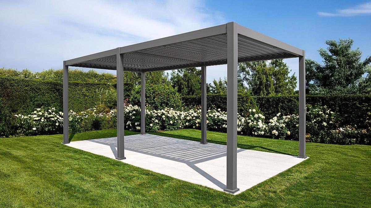 Gazebo 3 x 6m Rectangular - Gunmetal
