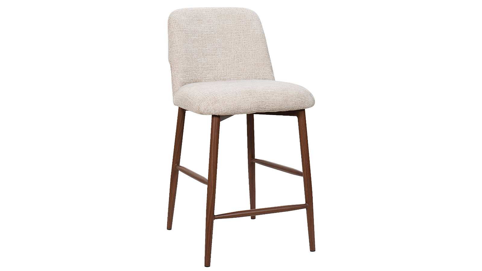 Emery Beige Fabric Bar Stool