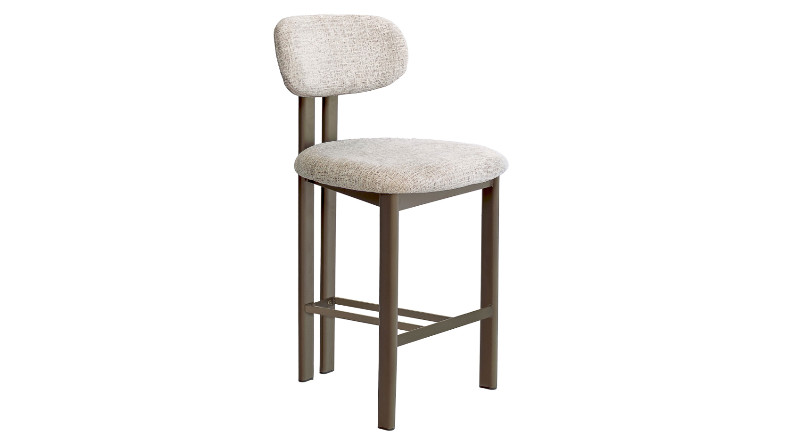 Bellaire Beige Fabric Bar Stool