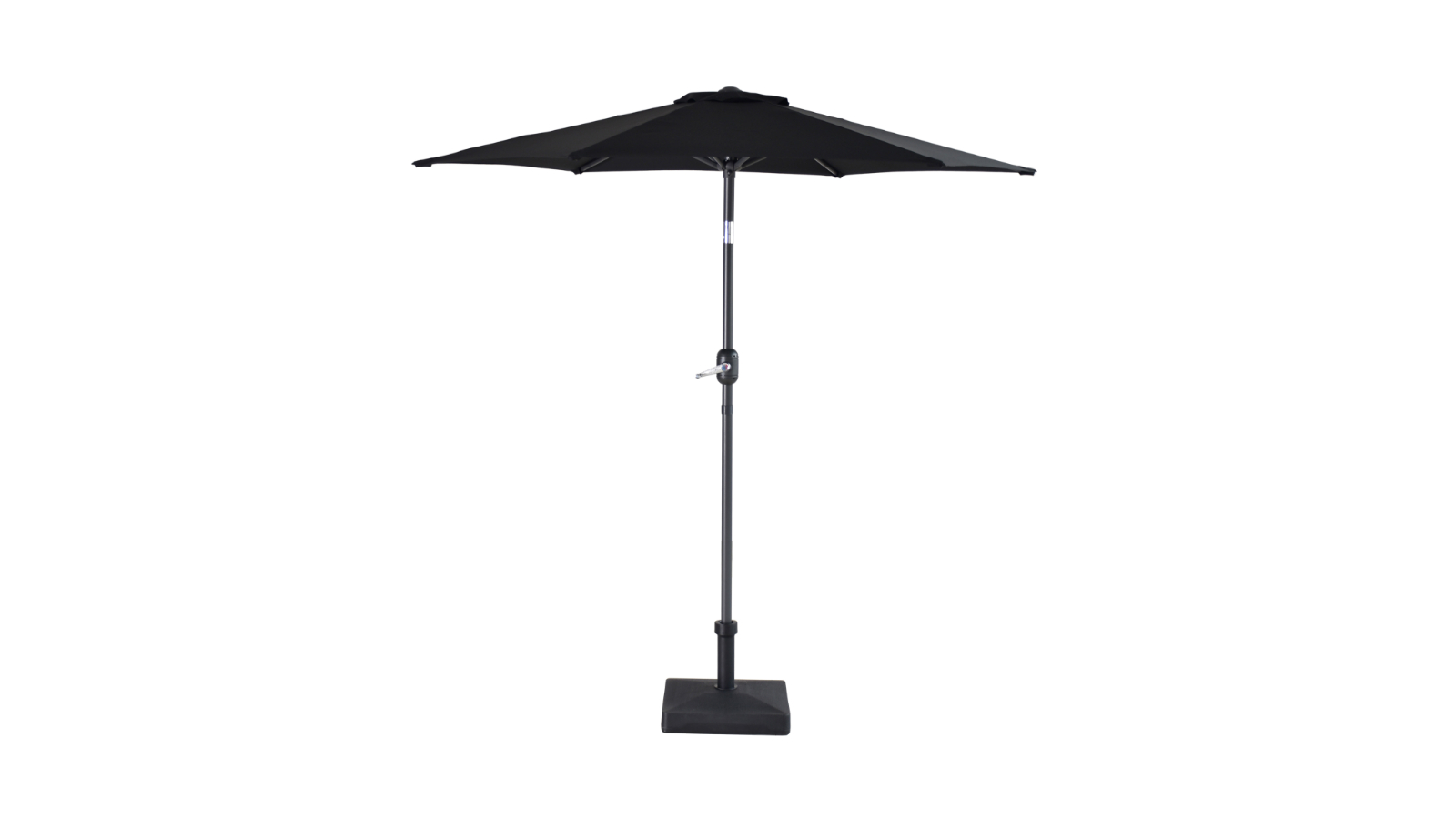 Marta 2.2m Hexagonal Outdoor Umbrella - Black