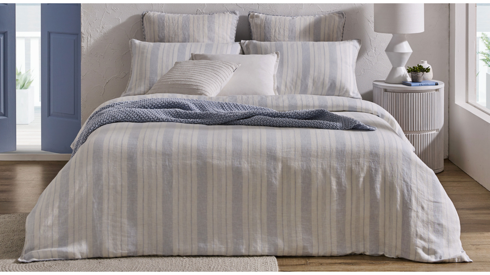 L'Avenue Linen Miami Quilt Cover Set - Queen