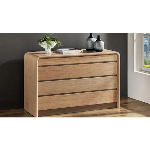 Arc 4-Drawer Sand Dressing Table