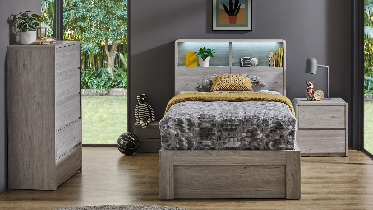 Avalon King Single Side Gaslift Bed