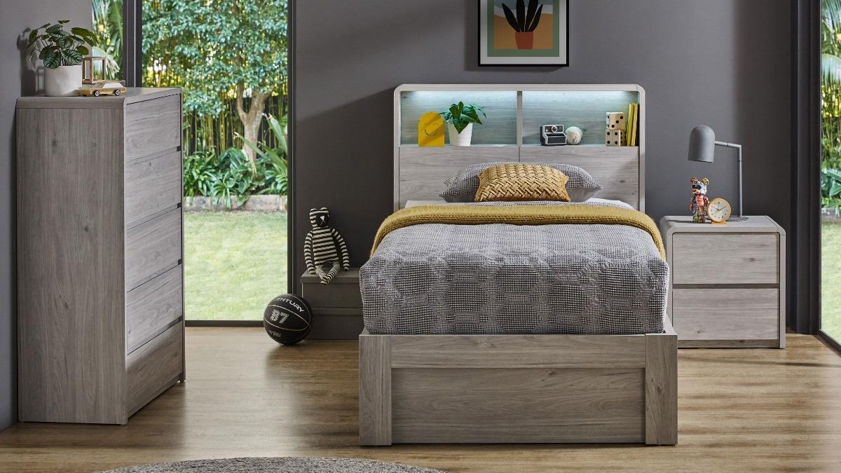 Avalon King Single Front Gaslift Bed