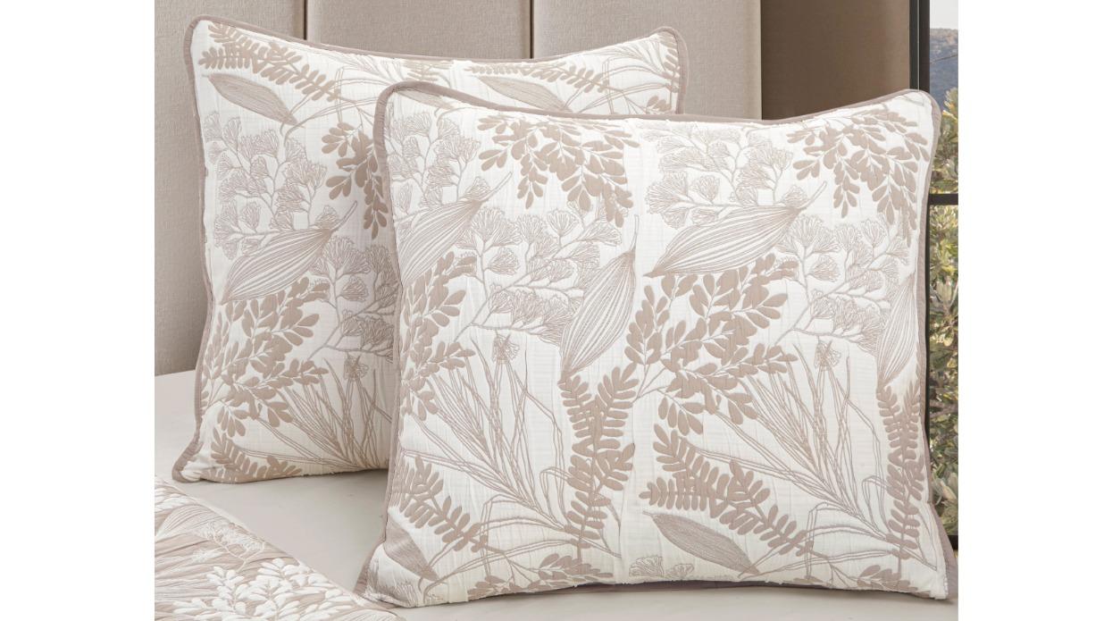 L'Avenue Kakadu Stone European Pillowcase Pair