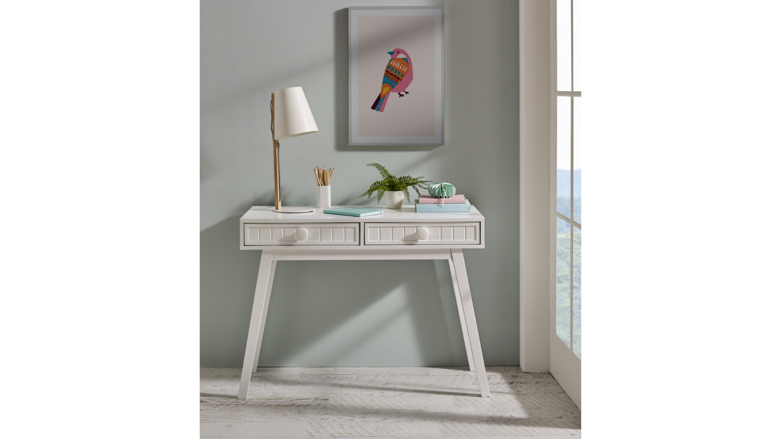 Neves 2-Drawer Desk