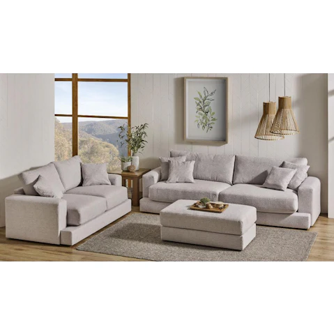 Leroy 3-Piece Fabric Lounge Suite Bundle